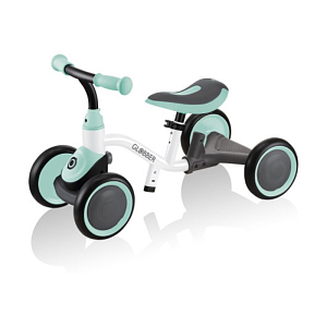 Каталка-беговел с ручкой GLOBBER "LEARNING BIKE" 3 в 1, бело-мятная